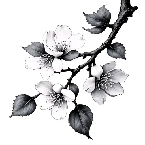 Small Cherry Blossom Branch