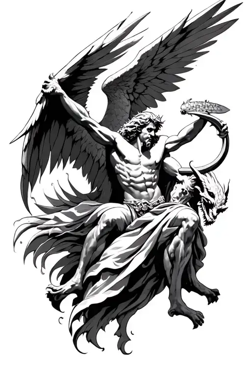 St Michael Defeating Demon