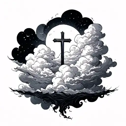 Clouds With Cross