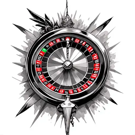 Roulette Wheel And Vegas