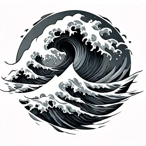 Semikolon With A Wave