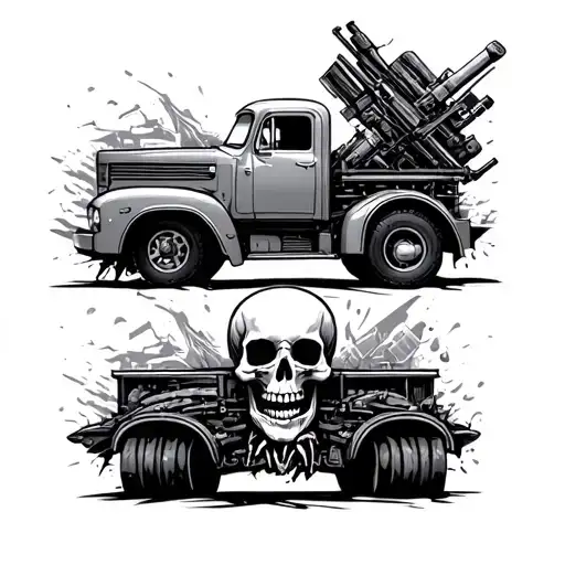 Welding Truck With Skull Driving