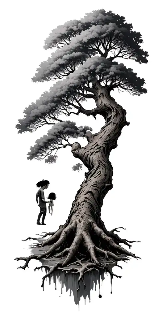 Family Mafia With A Tree Growing