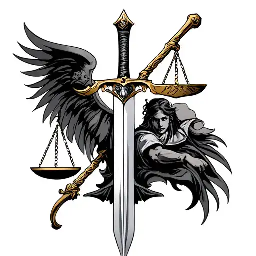 Justice Balance With Sword