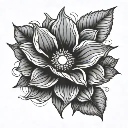 Sun Rays Shining Onto A Flower