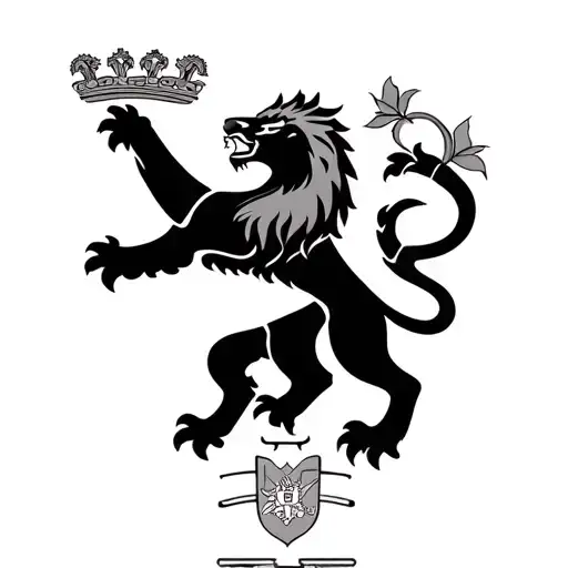 Portugal And Australia Coat Of Arms Lion Mixed