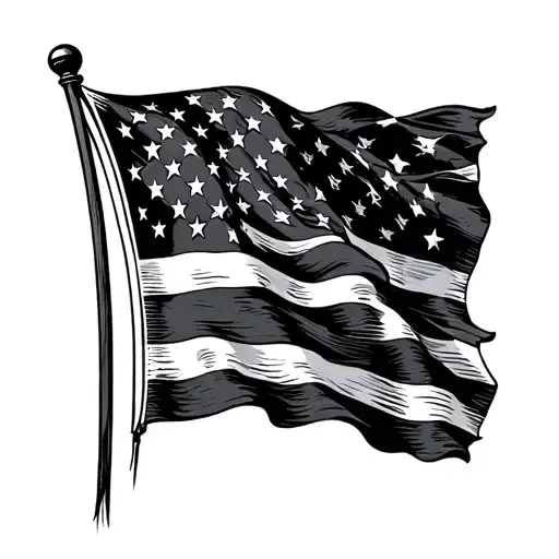 Usa Flag And Antigan Flag