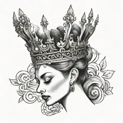 Female Face Like Queen