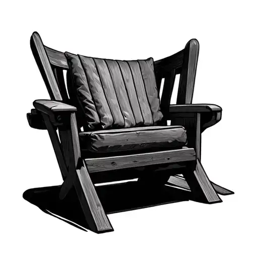 Beach Armchair With Shadow