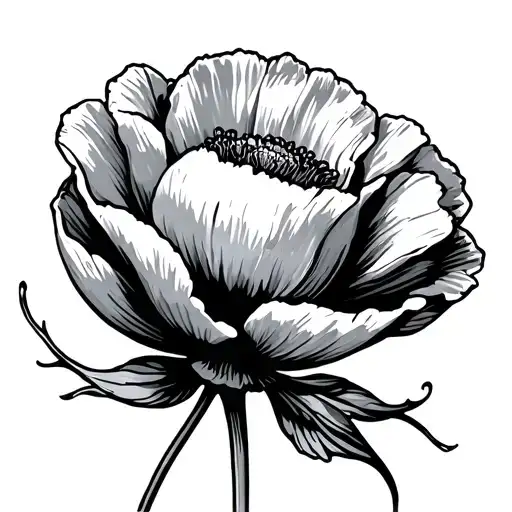 Poppy Flower With The Name Poppy