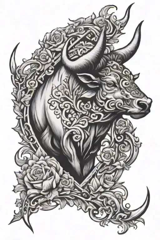 Taurus Sign Going Down On Chest