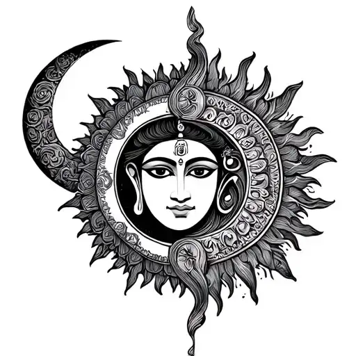 Om Namah Shivaya Sun Moon