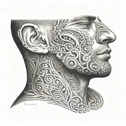 Neck Tattoo For Men