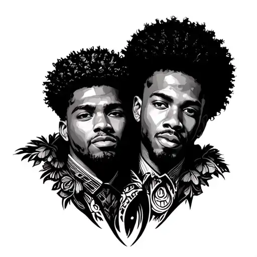 Afrocentric Twin Brothers