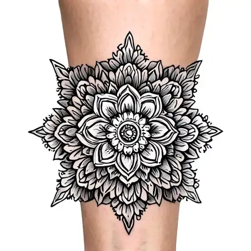 Mandala On Knee