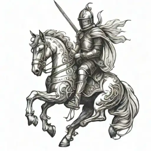 Knight On Horse