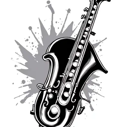 Jazz Instrument Intertwined