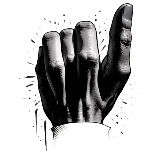 Masticabdo And Hand Projectil With Three Fingers