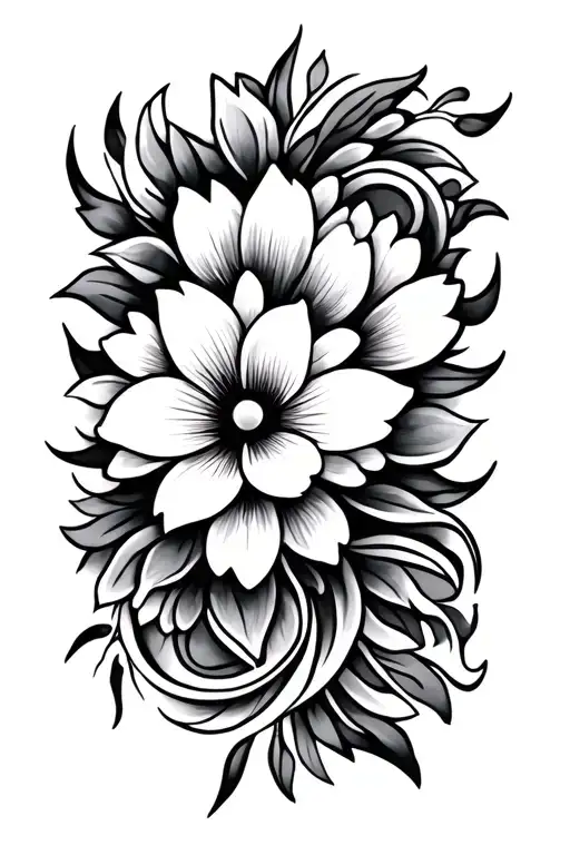 Maori Flower Surrounded