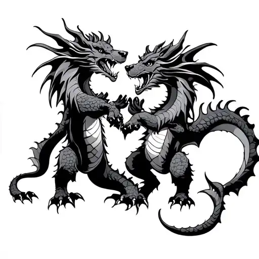 Dragon And Love Bear