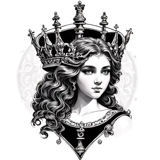 Queen Chess Piece Rachel In The Middle