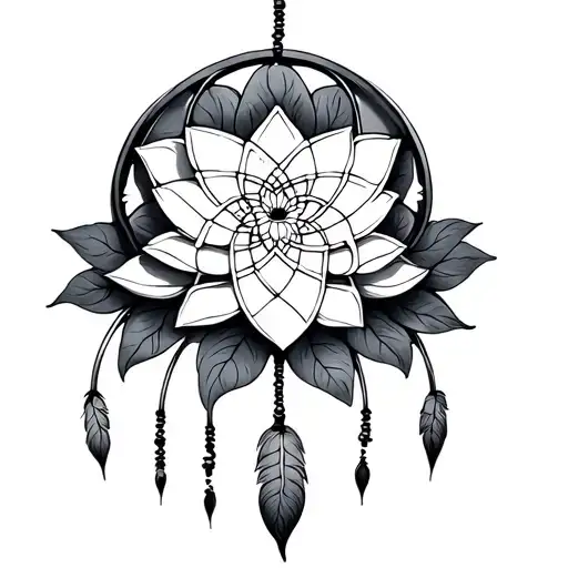 Dream Catcher Herz Lotus