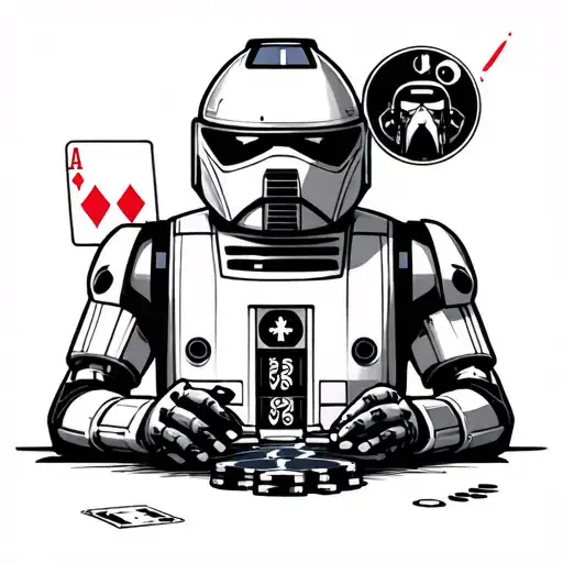 Star Wars Droid Playing Poker
