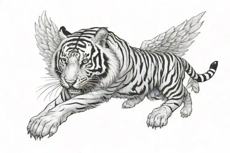 Tiger With Wings