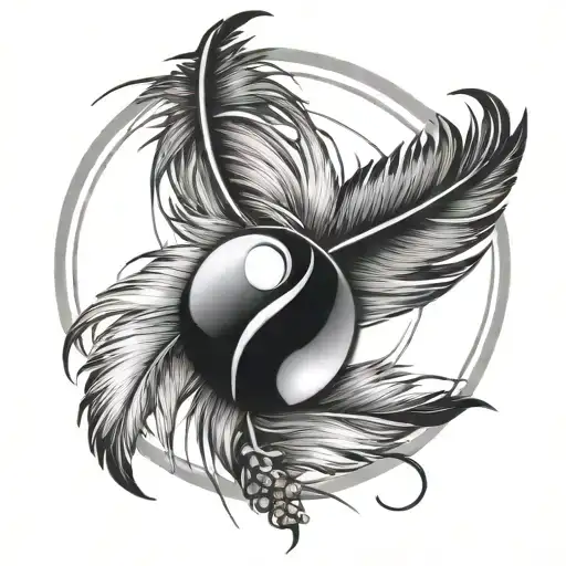 Feather Yinyang