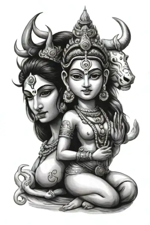 Shiva And Parvati