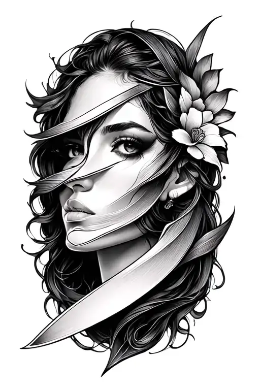 Plain Carbon Fibre Tattoo Design