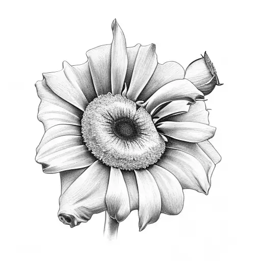 Rose And Daisy And Morning Glory Bouquet