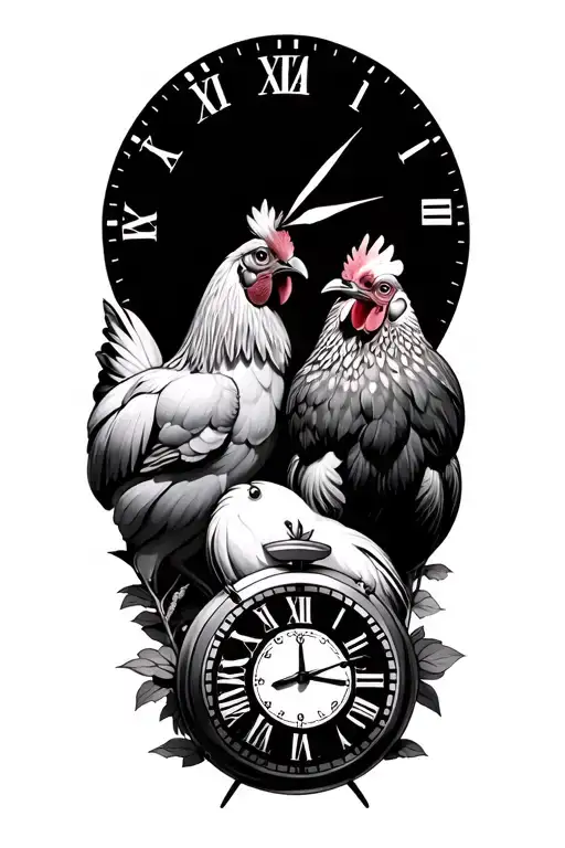 2 Clocks And A Chicken