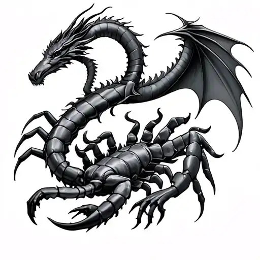 Capricorn And Scorpion And Dragon
