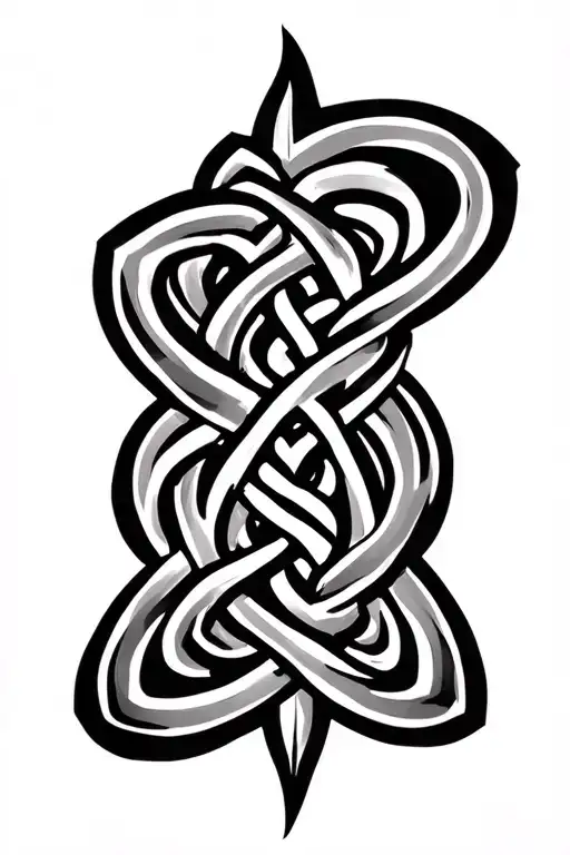 Celtic Knotwork Intertwined With Mexican Design
