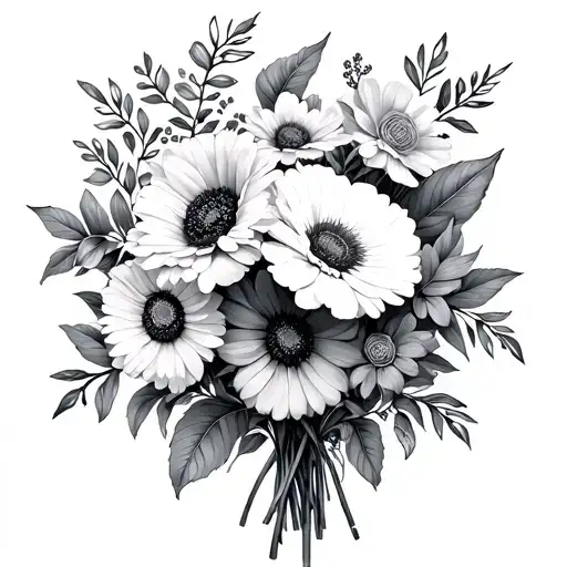 Birth Flower Bouquet Feb Sept Dec