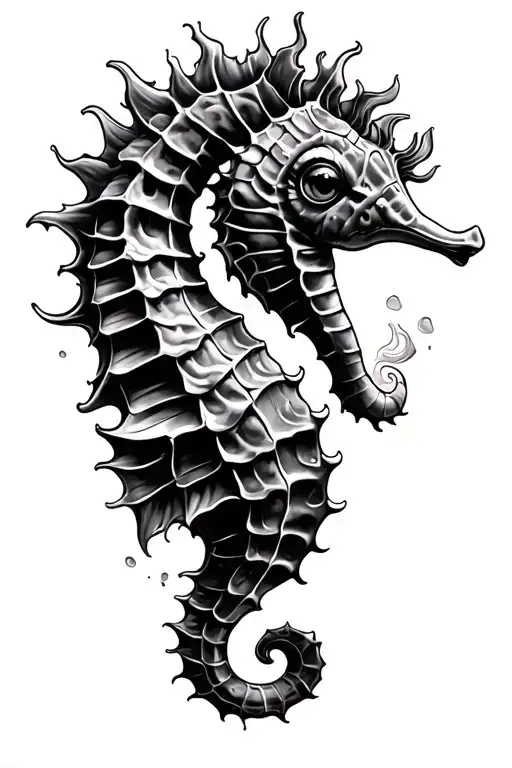 Seahorse Swimming