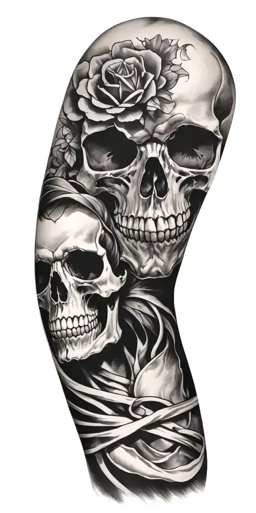 Full Sleeve With Skull