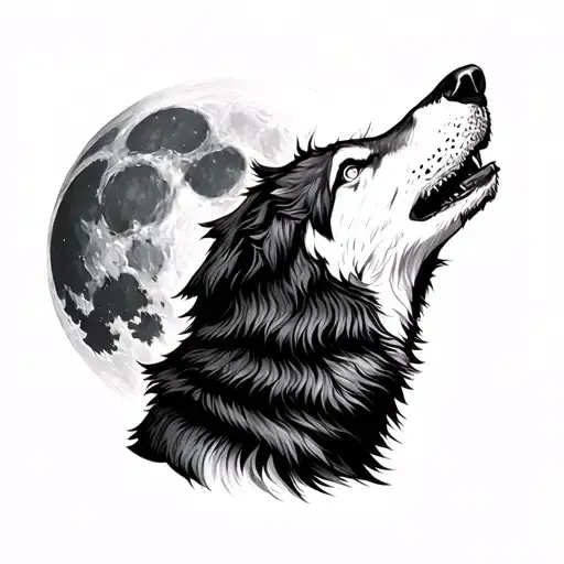 Wolf Howling At The Moon