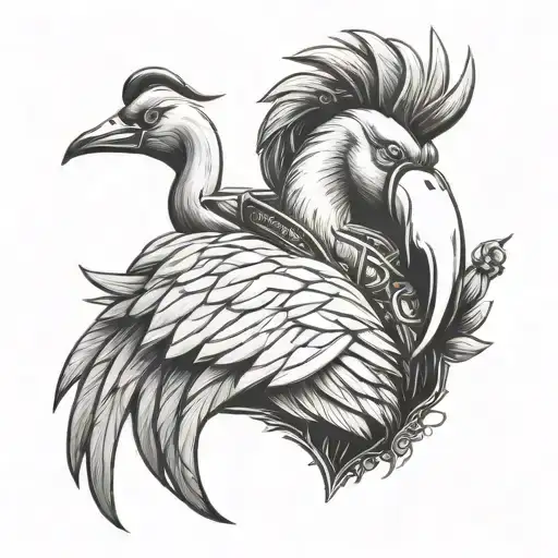 Warcraft Rogue Flamingo With Sunglasses