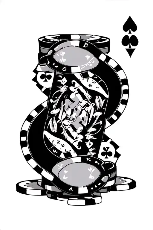 Karma Tarot Card Poker Chips