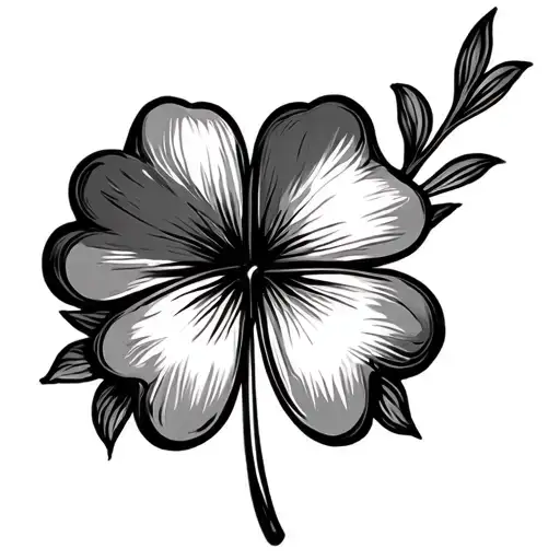 Full Sleeve Simple Four Leaf Clover Ideas For Women