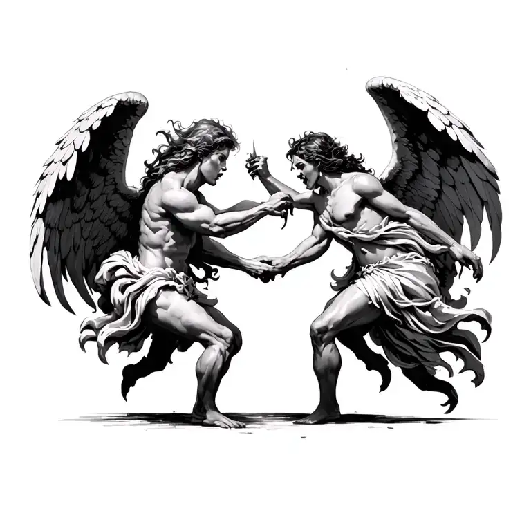 Angels And Demons Fighting Realism