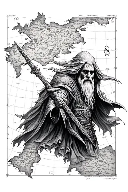 Lord Of The Rings Map With Gandal