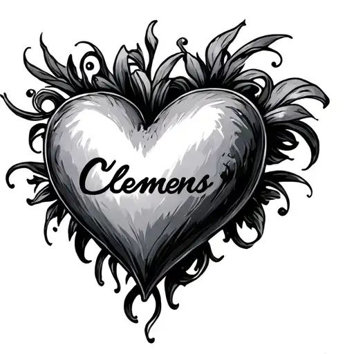 Heart With The Name Clemens