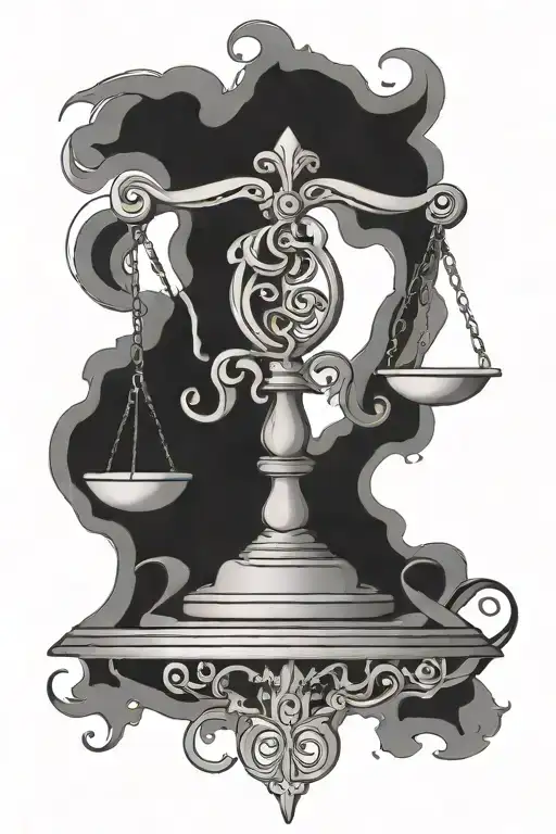 Libra Symbol Intertwined