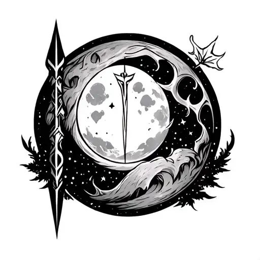 Viking Rune For Love You To The Moon