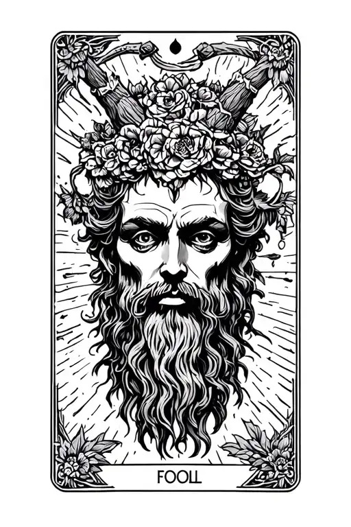 The Fool Tarot Card Line