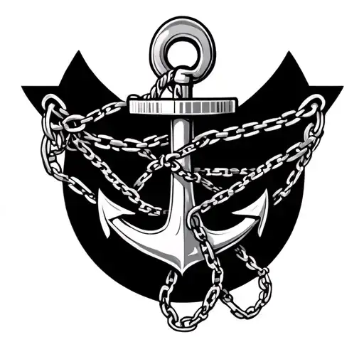 Anchor Chained To Severed Leg Sleeve
