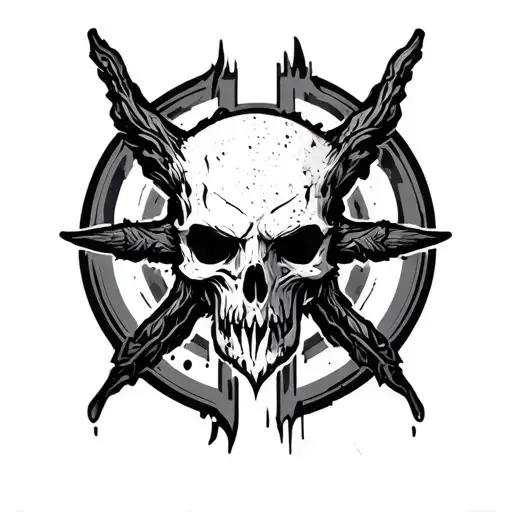 Hybrid Theory Logo By Linkin Park Combined With Cyber Sigilism